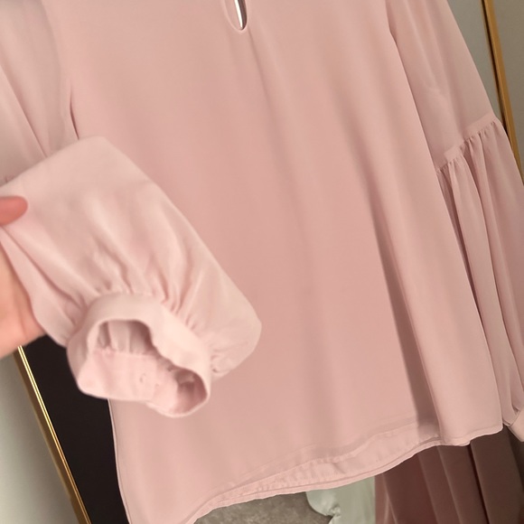 Express Pink Chiffon Blouse - Picture 2 of 4